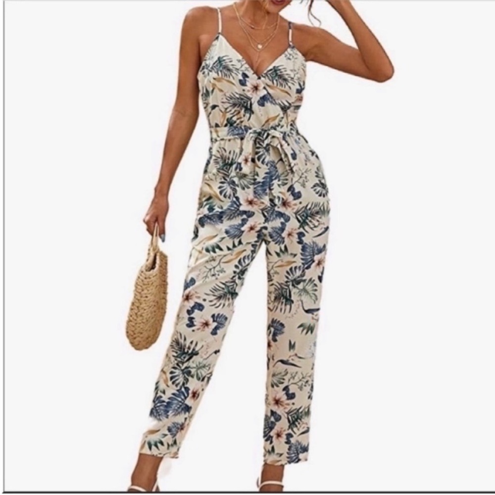 Floral Print Jumpsuit